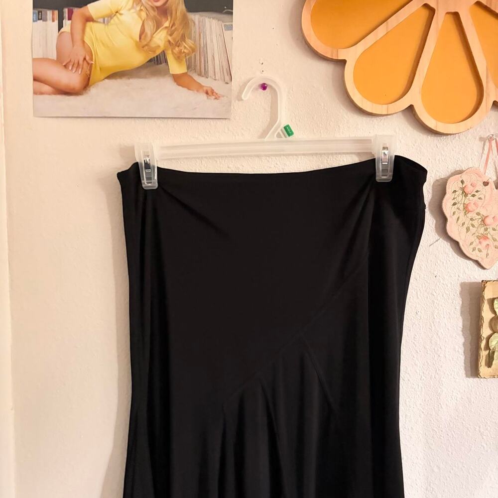 Fylo Black Line Detail Midi Skirt M - Picture 2 of 4